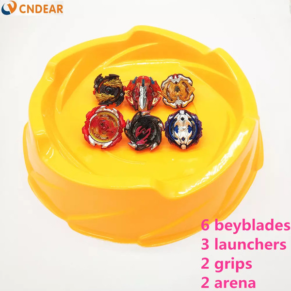 New Hot Beyblade Burst Toys Arena with Launcher Starter Bayblade Metal Fusion God Spinning Top Bey Blade Blades Children's Toys E 29CM