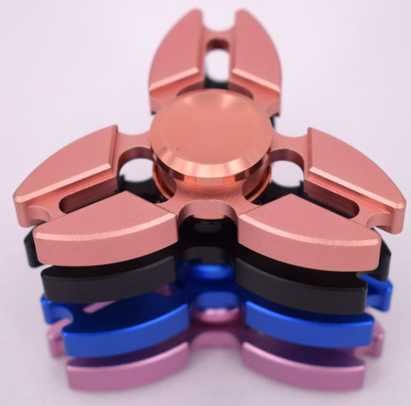 Five Color Fidget Spinner Spinning Top Crab Three Corners Fingertip Gyroscope Hand Spinner Aluminium Alloy Toys new