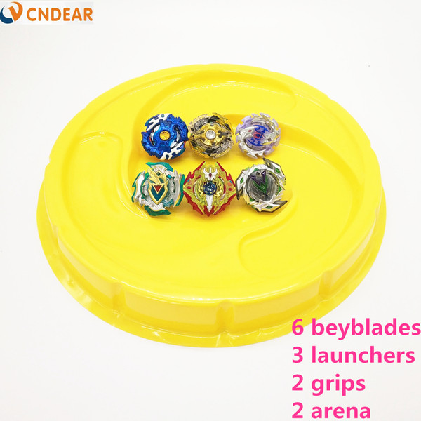 Beyblade Burst Toys yellow Arena With Launcher Starter Bayblade Metal Fusion God Spinning Top Bey Blade Blades boy's Toy F