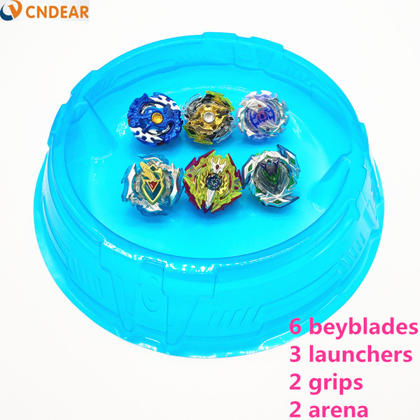 Beyblade Burst Toys blue Arena With Launcher Starter Bayblade Metal Fusion God Spinning Top Bey Blade Blades boy's Toy F