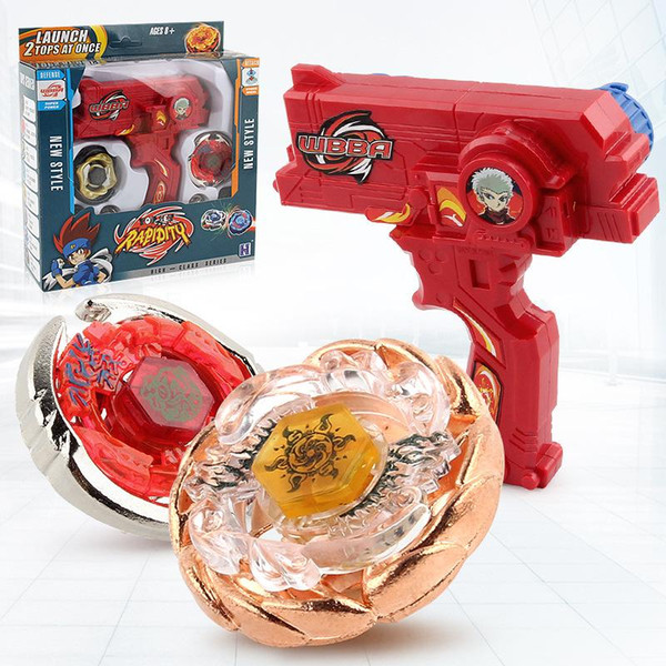 Beyblades Metal Fusion Alloy Assembly Constellation Explosive Rotary Gyroscope Gun Equipped with Two Way Handle Launcher 0083