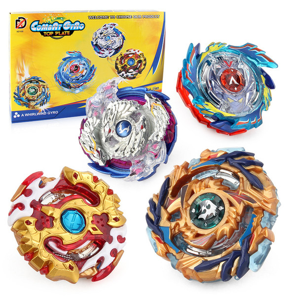 New 4PCS Boxed bayblade Beyblade Burst 4D Set With Launcher and Arena Metal Fight Battle Fusion Classic Toys With Original Box kids toys