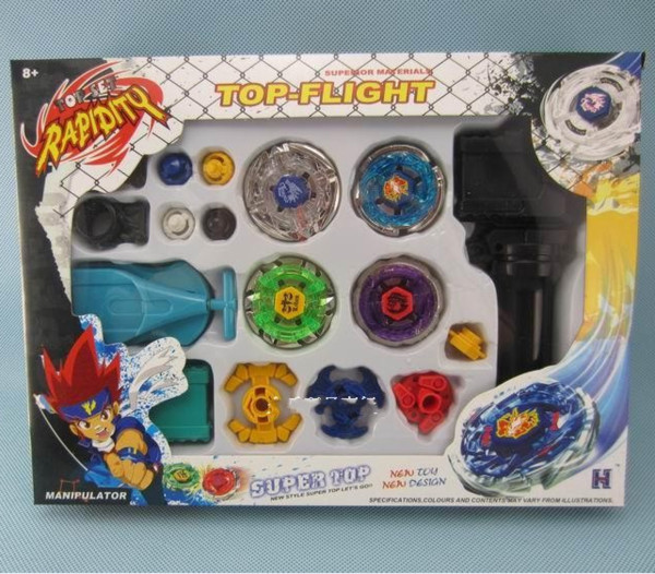 Beyblade Metal Fusion Master Rapidity Fight 4D Launcher Grip Set Toys Kids Boys Girls Cool Toys Best Birthday Gift