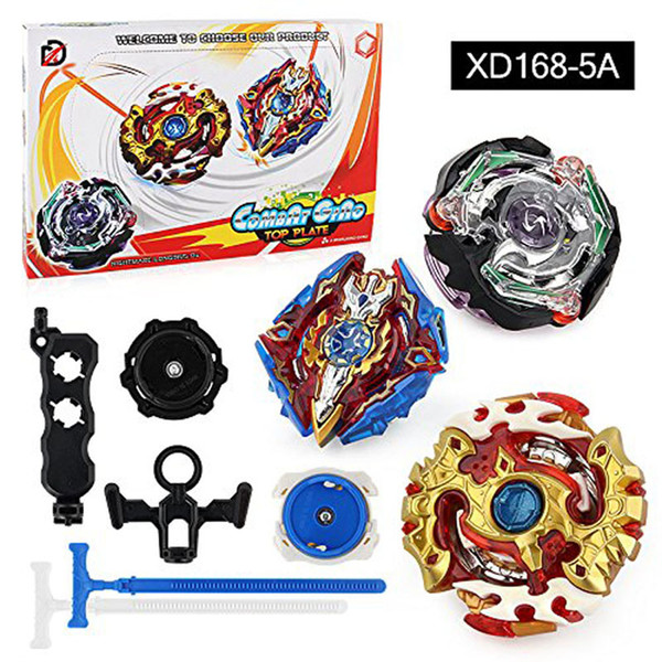 3PCS/SET Gyroscope Set XD168-5A XD168-5B Beyblade Burst Launcher Bey Battling Top blade Spinning Top set Game Toys with Left &Right Launch