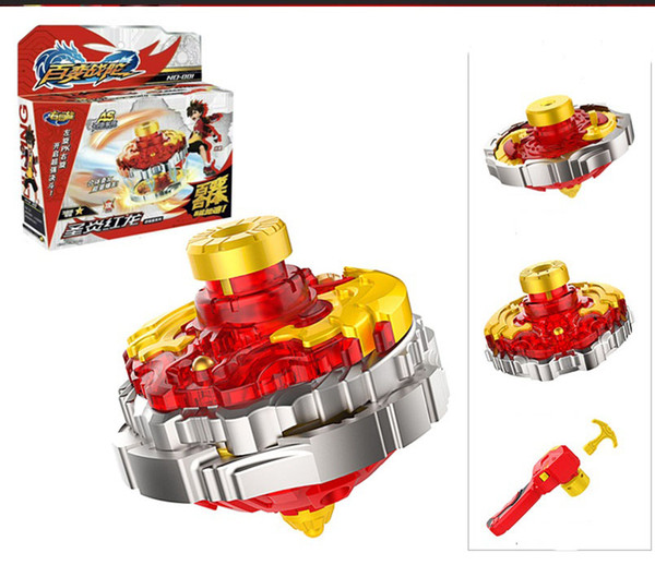 Beyblades Metal Fusion Hypervariable warfare magic magic revolving body changeable gyro launcher holy flame red dragon combat suit toys