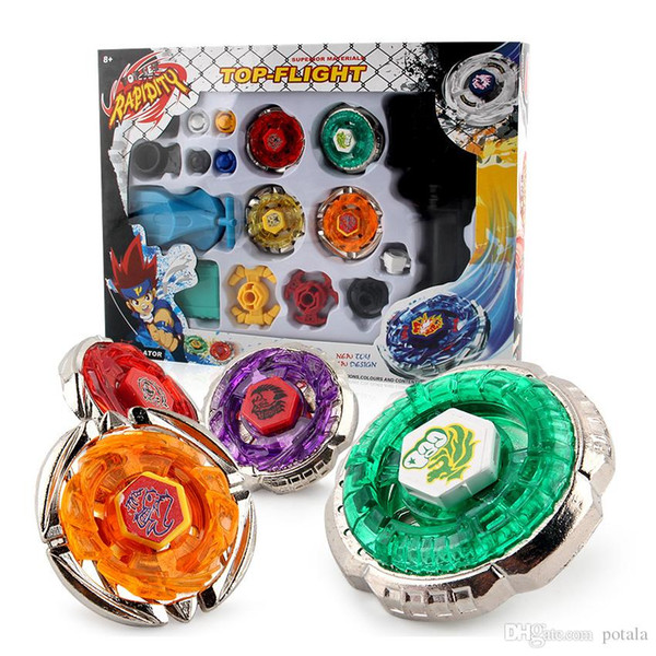 4PCS Boxed bayblade Beyblade Metal Fusion Burst Bey Blade 4D Set With Launcher Arena Metal Fight Battle Fusion Classic Toys Original Box