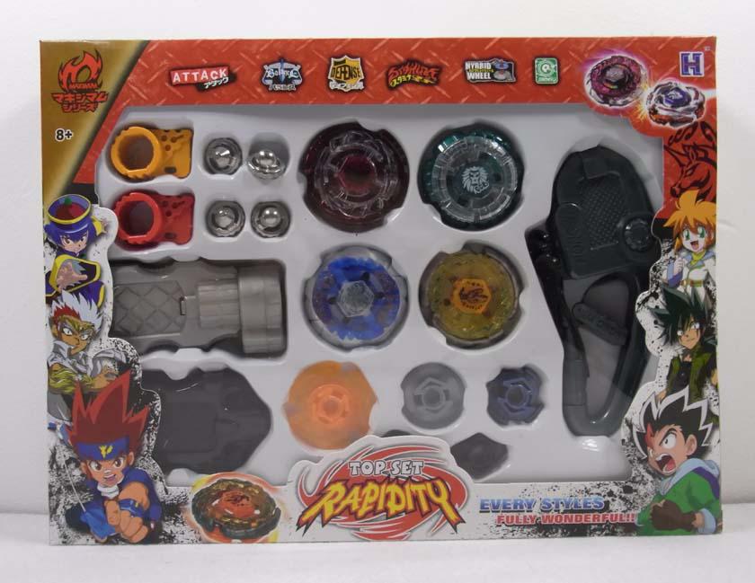 New Arrived! Super Top Metal Beyblade, Spinning Tops Toys With Four Beyblade, One Handle