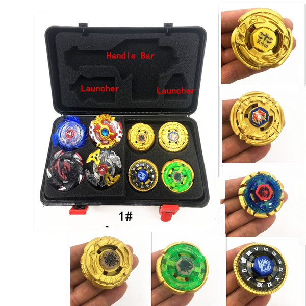 8PCS BEYBLADE BURST+4PCS LAUNCHER+1PCS HANDLE BAR+1PCS STORAGE BOX AS CHILDREN'S GIFTS