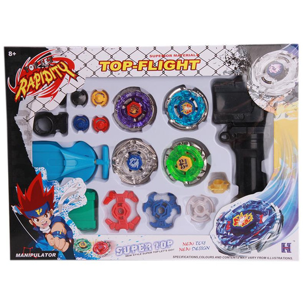 Beyblade Metal Spinning Beyblade Sets Fusion 4D 4 Gyro Box Fight Master Beyblade String Launcher Grip For Sale Kids Toys Gifts