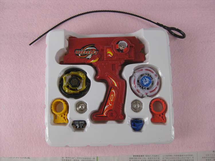 Wholesale Red Blue Clash Metal Beyblade, Spinning Tops Toys With Two Beyblade, One Handle