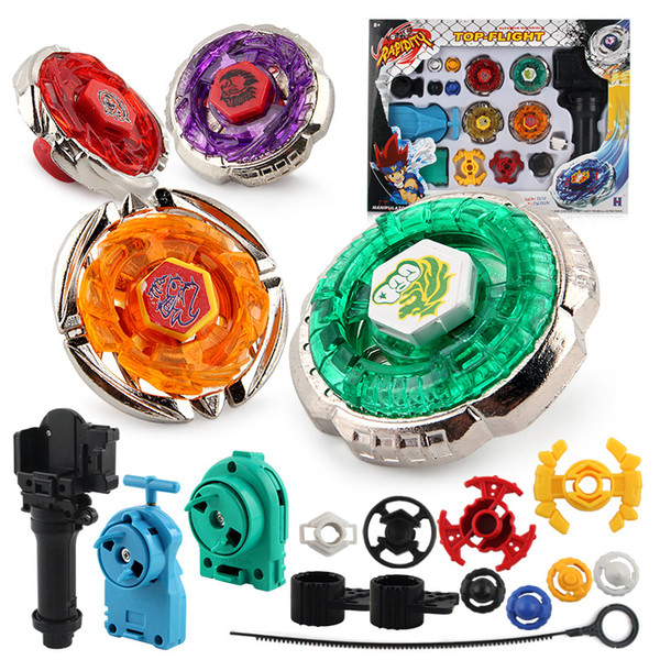 Original Package 1Set Beyblade Metal Fusion 4D Launcher Beyblade Spinning Top Set Kids Game Toys Children Christmas Toys Gift