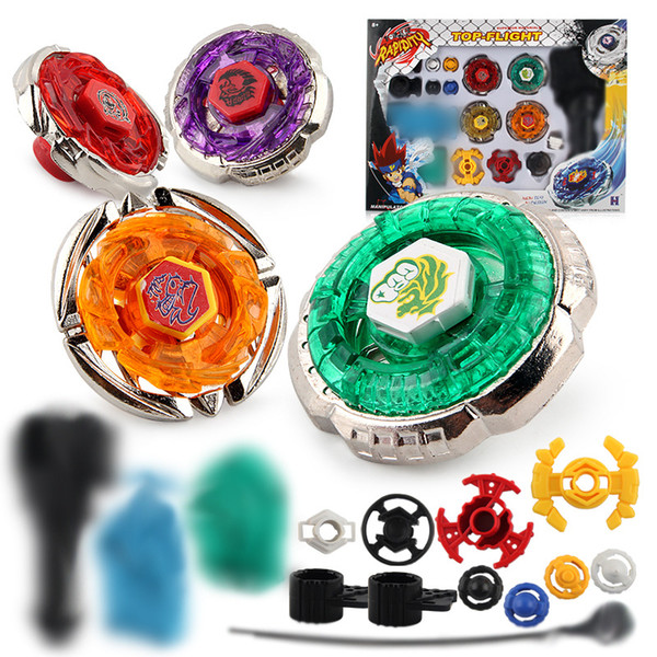 Beyblade 2820D Storm Gyro Battle Arena Dazzle Detonation Set 4pcs Gyro Starter Set with Launchers Starter Aoi Baruto Beyblade Toys B