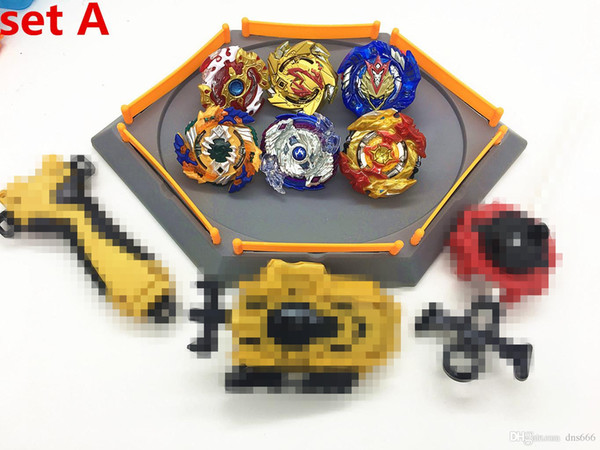 **Ready Stock** Bey Battle Gyro Burst set B128 B127 B125 B122 with launcher Handle bar beyblade stadium beyblade arean as