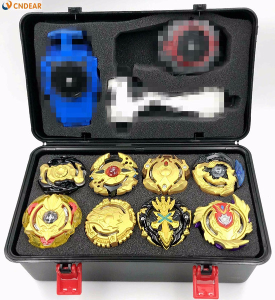 New Hot 8 Pcs beyblade Burst B103 B82 B71 B48 B90 B96 Set with Box Launcher Handle Bar As Children's Day