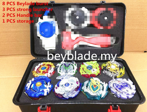 New Hot bey blade metal fusion gyroscope B82 B97 B100 B111-03 B111-06 B111-08 with launcher and handle bar as children's gifts