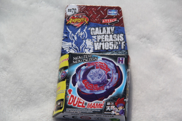 New Arrive!! Galaxy Pegasus (Pegasis) W105R2F Metal Fury 4D Legends Beyblade BB70 Hyperblad Without Launcher