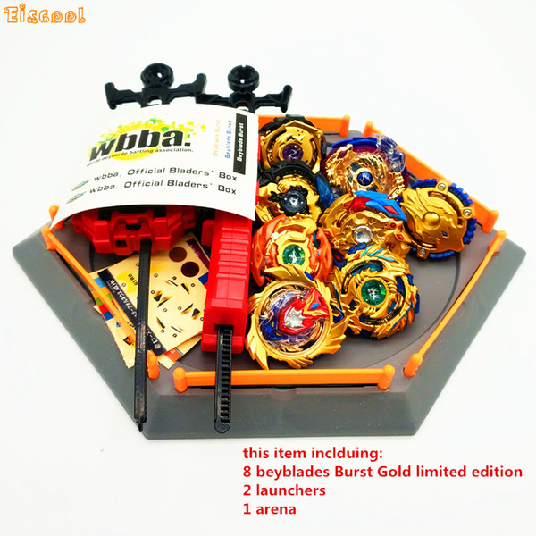 Golden Beyblade Burst Toy With Launcher Starter and Arena Bayblade Metal Fusion God Spinning Top Bey Blade Toy Drop shipping ccc