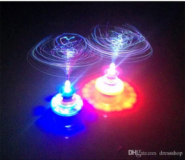 New listing hot flash music light-emitting optical fiber magical toy gyroscope supply wholesale night market stall