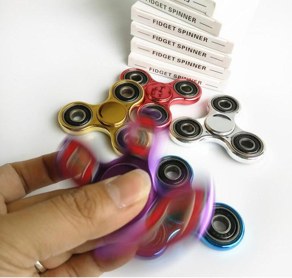 120Pcs/Lot Hand Spinner Fingertips Spiral Fingers Fidget Spinner EDC Hand Spinner Acrylic Plastic Fidgets Toys Gyro Toys With Retail Box DHL