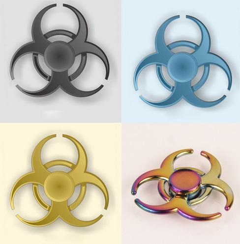 EDC Fidget Spinner Toys Pattern Hand Spinner Metal Fidget Spinner and ADHD Adults Children Educational Toys Hobbies