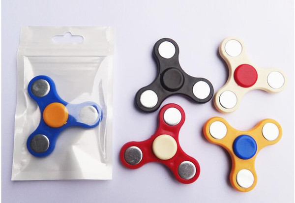 EDC Fidget Spinner Toy Plastic Finger Spinner Toy Hand Tri Spinner HandSpinner Finger Toy For Decompression Anxiety Toys 1000pcs Via FEDEX