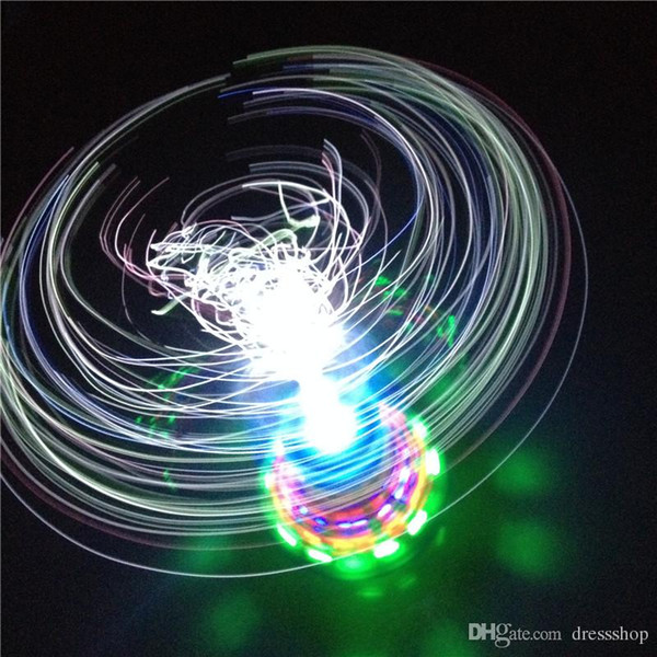 Hot Cool gyro luminous light-emitting children's toys wholesale Crown fiber optic lights flash music gyro Xuanliang