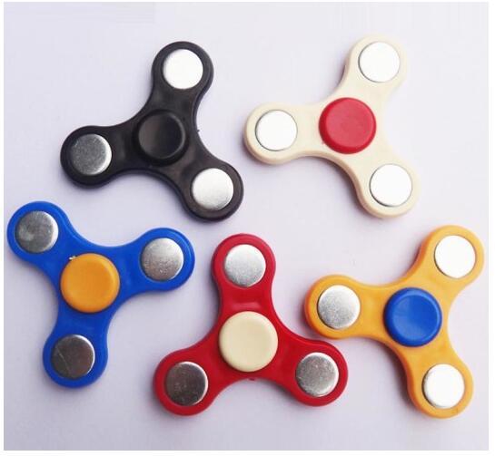 2017 Hot 5 colors EDC Fidget Spinner Toy Finger Spinner Toy Hand Tri Spinner HandSpinner Finger Toy For Decompression Anxiety Toys 500pcs