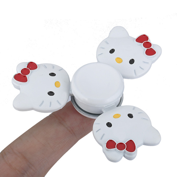 Hot sale Hello Kitty Metal Fidget Spinner snoopy hand Spinners Finger Focus Toys Stress Anxiety decompressin Toy Stainless Steel bayblade