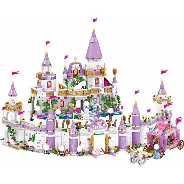 This is a kind of building block toy, cute dolls with beautiful magnificent palace, a wonderful gift for girls. Improve children's manipulat