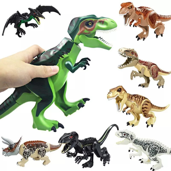 Dinosaur Building Blocks 3D Assembly Dinosaur Miniature Action Figures OPP Packing Jurassic Park The Dinosaur World toys kids gift z287