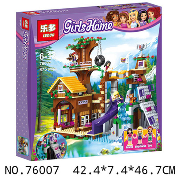 New Friends Adventure Camp Tree House 41122 Building Brocks Emma Mia Figures Educational toys Compatible with Lego Best Gift