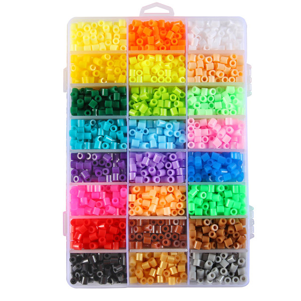 1000pcs 5mm EVA Hama Perler Beads Toy Kids Fun Craft DIY Handmaking Fuse Bead Multicolor Creative Intelligence Educational Toys C6313