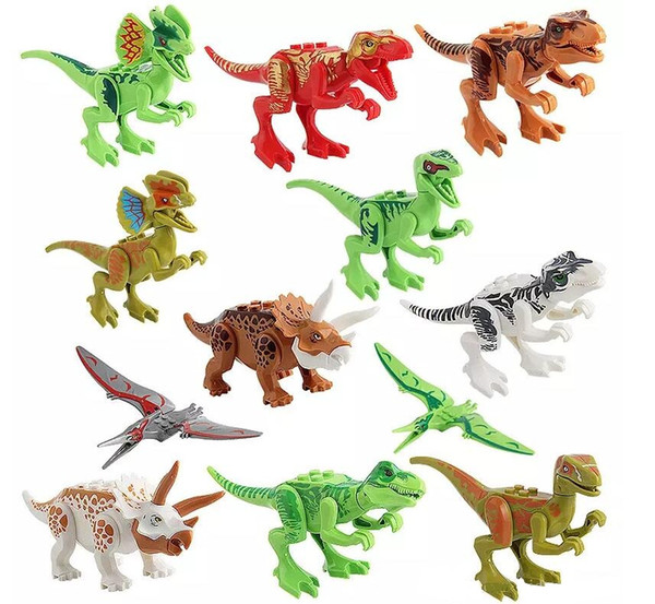 Dinosaurs of Block Puzzle Bricks Dinosaurs Figures Building Blocks Baby Education Toys for Children Gift Kids Toy