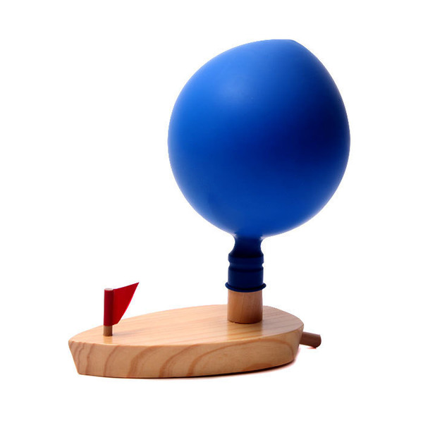 Baby Toys Schylling Balloon Powered Boat Classic Wooden Toys Balloon Wooden Boat Child Wooden Bath Toys Christmas Birthday Gift