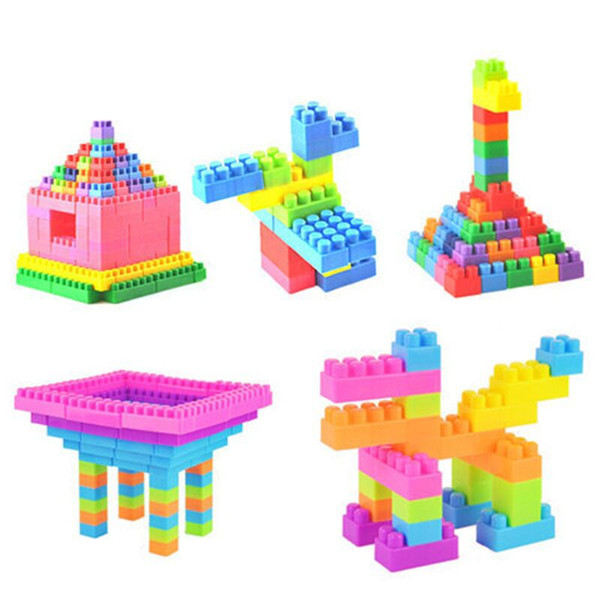 Early childhood education toys, large-grained building blocks, plastic children's toys,Helping Babies Form Innovative Thinking