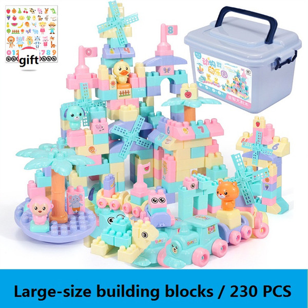 230 PCS Hot Building Blocks Bricks toys Designer Construction Set Model & Building Toy Blocks Educational Toys Gifts Free 