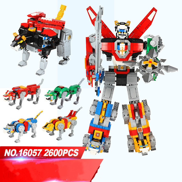 16057 movie series hundred beasts king deformation fit robot toy puzzle assembling blocks