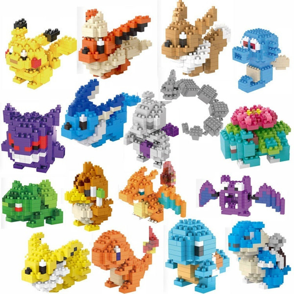 Plush Children Cute Figures Model Diamond Toy Blocks Plastic Pieces Kids Education Building Blocks