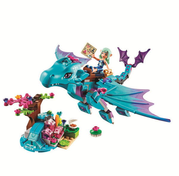 214pcs/set The Water Dragon Adventure Building Bricks Blocks DIY toys Compatible Legoe Elves Christmas gifts