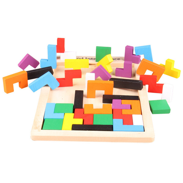 Hot Tetris classic children's puzzle colorful blocks exercise thinking logic suitable for intelligence toys over 5 years old