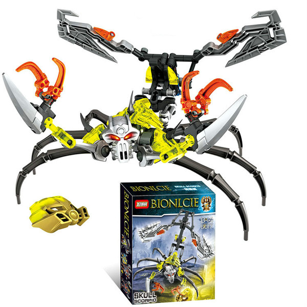 Skeleton scorpion 70794 soldiers BIONICLE assembled blocks, children's toys 6017