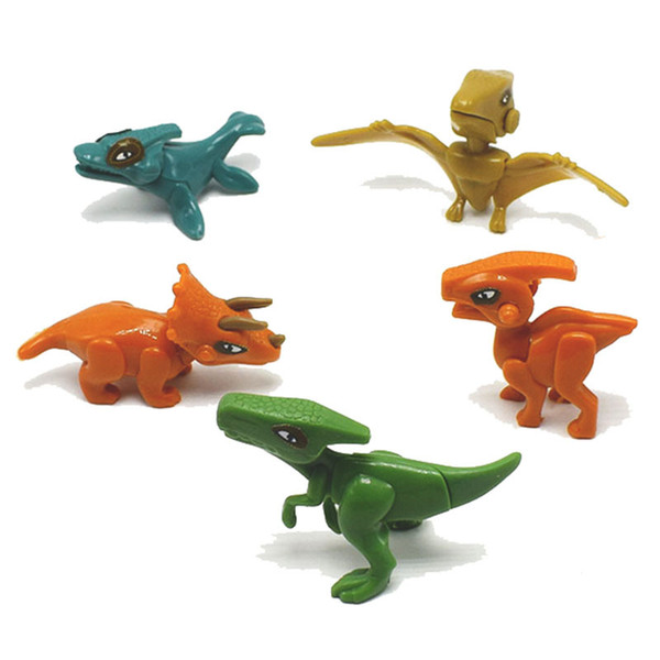 Wholesale 100pcs/lot DIY Assemble Cute Dinosaur Blocks Toys for Kids Gift