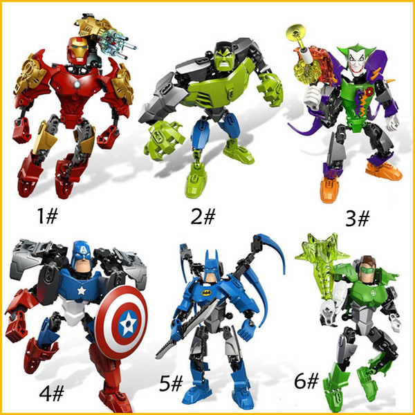 New Child Assembling Toys Super Hero Avengers Batman Iron Man Captain America Kids Building Blocks Toys