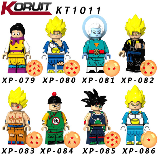 DHL Dragon Ball Building Block Set Models Toys 24 Styles 4.5cm Mini Figures Z Son Goku Vegeta Super Saiyan