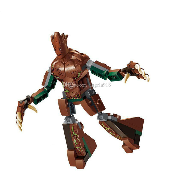 new Guardians of the Galaxy Building Blocks cartoon plastic Groot Bricks C4621