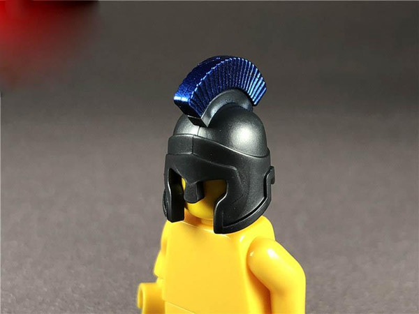 10pcs/lot Hero Soldier Headgear Roman Warrior Helmet Educational Building Bloks Figure DIY Toys for Kids Dolls Gifts