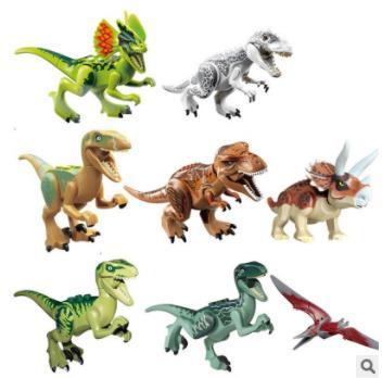 Mini figures Jurassic Park Dinosaur Blocks 2019 Tyrannosaurus Rex Building Blocks Kids Blocks Toys Gifts For Chilgren Funny toy Bricks