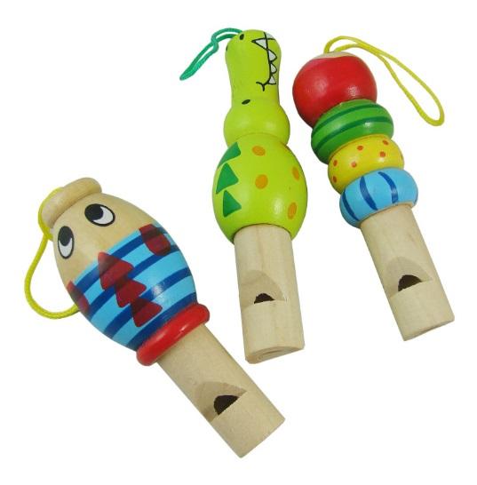 good Slide Whistle Wood for Kids Music Sound Animal Type