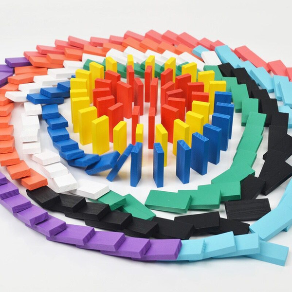 2017 NEWEST Dominoes 120 domino color International Standards Pine production wooden toys kid Intellectual education toy