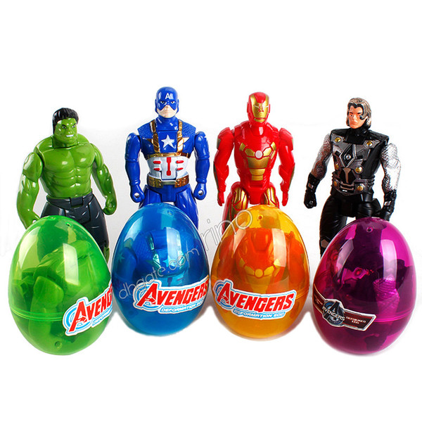 Marvel The Avenger Building blocks Surprise Twist Eggs Boys Kids Toys Action Figures Iron Man Captain America Hulk Bricks Minifigures Gifts